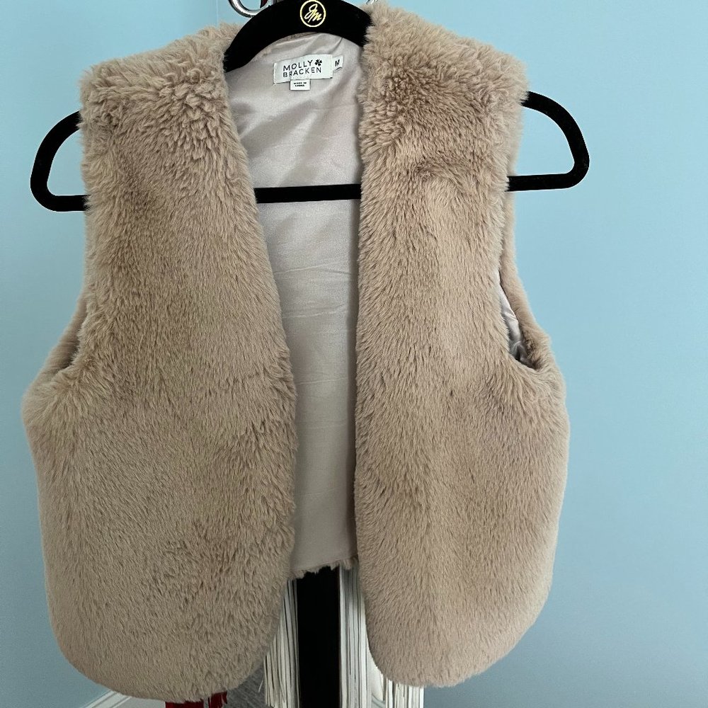 Faux fur vest